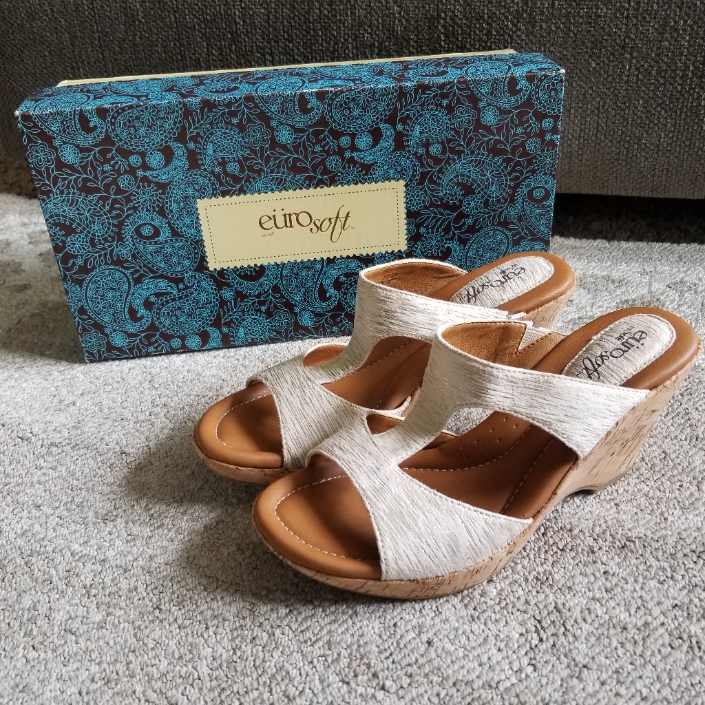 Euro Soft By Sofft Farrah Natural Wedges